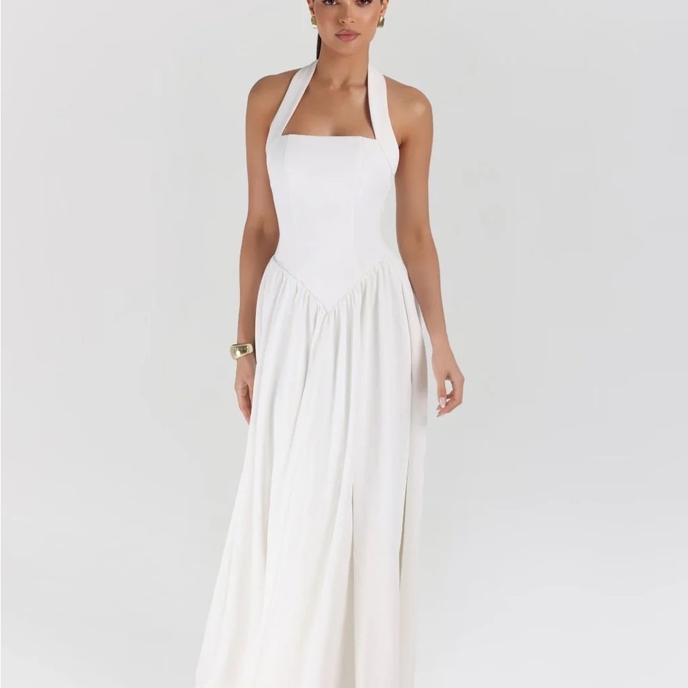 Chic White Strapless Dress